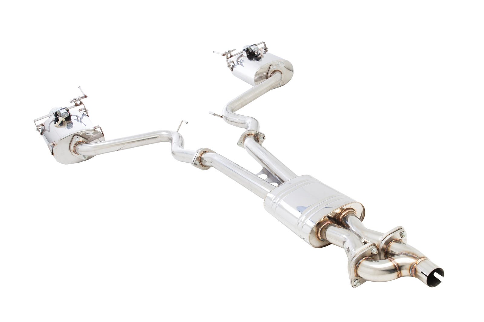 XForce Ford Mustang GT 5.0 V8 Convertible (2015-17) Cat Back Exhaust System with Varex Mufflers (VALVED) - 2.5 inch XForce Ford Mustang GT 5.0 V8 Convertible (2015-17) Cat Back Exhaust System with Varex Mufflers (VALVED) - 2.5 inch