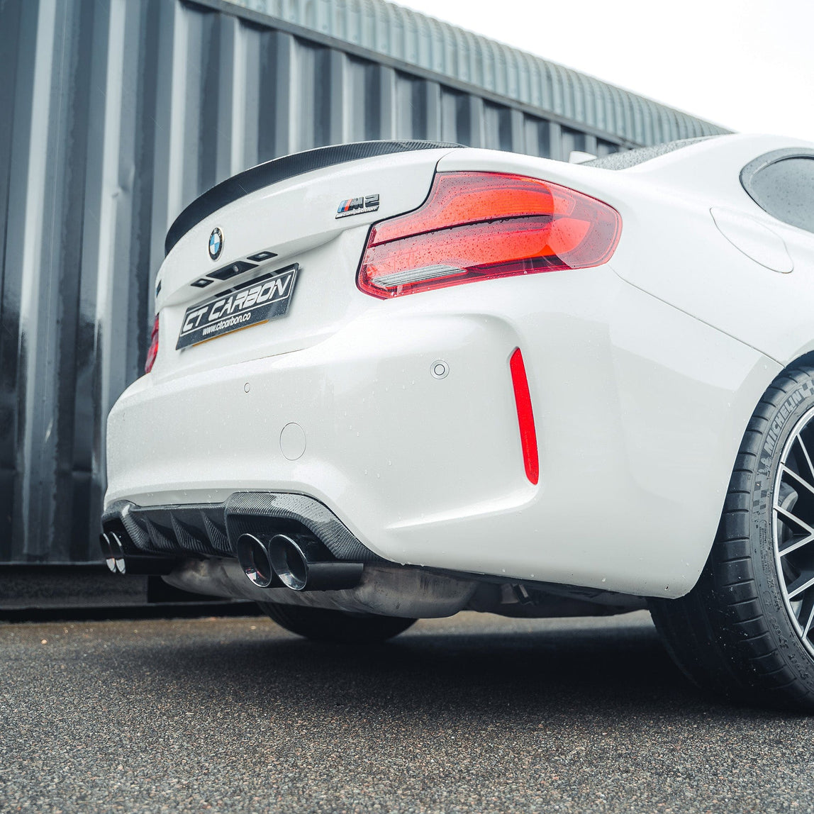 CT Carbon BMW M2 / M2C (F87) Carbon Fibre Diffuser - MP Style CT Carbon BMW M2 / M2C (F87) Carbon Fibre Diffuser - MP Style