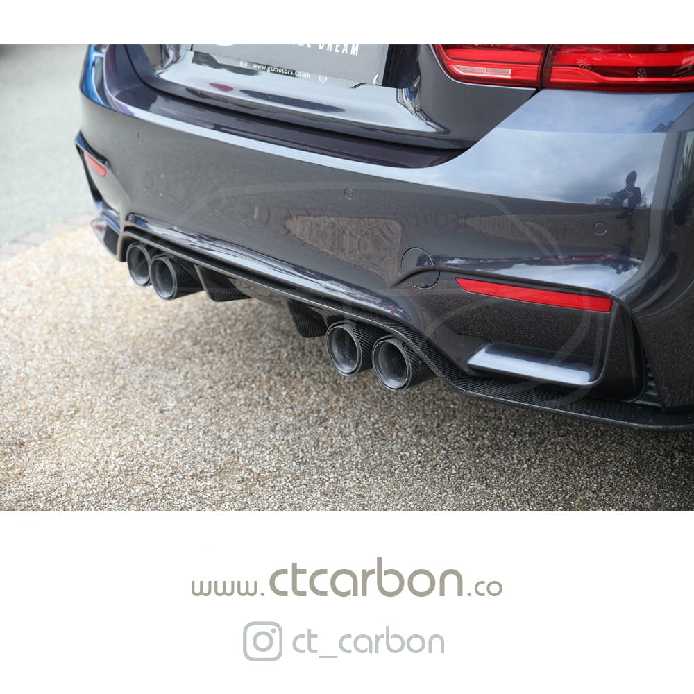 CT Carbon BMW M3 / M4 (F80 / F82 / F83) Carbon Fibre Diffuser - 3D Style CT Carbon BMW M3 / M4 (F80 / F82 / F83) Carbon Fibre Diffuser - 3D Style