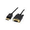 New RCS-Y10A172-B1 Rocstor Premium 6 Ft Displayport To VGA Cable M/Displayport To VGA Supporting 1920x1200 1080P St 60Hz DP/VGA Cable 6 Ft US