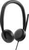 Dell Wired Headset - WH3024 - Microsoft Teams Certification - Stereo - USB Type C - Wired - 20 Hz - 20 kHz - On-ear, Over-the-head - Binaural - Ear-cup - 6.56 ft Cable - Uni-directional, Noise Cancelling Microphone - Noise Canceling