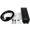 StarTech.com 10 Port Industrial USB 3.0 Hub - ESD and Surge Protection - DIN Rail or Surface-Mountable Metal Housing - Add ten USB 3.0 (5Gbps) ports with this DIN rail or surface-mountable metal hub - 15kV ESD & 350W Surge Protection - DIN Rail / Wal