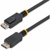 StarTech.com 10 ft Certified DisplayPort 1.2 Cable with Latches M/M - DisplayPort 4k - Create high-resolution 4k x 2k connections with HBR2 support between your DisplayPort-equipped devices - DisplayPort 1.2 Cable - DisplayPort 4k - DP to DP Cable - 