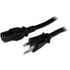 StarTech.com 4ft (1.2m) Heavy Duty Power Cord, NEMA 5-15P to C15, 15A 125V, 14AWG, Replacement AC Computer PC Power Supply Cable - 4ft (1.2m) Universal power cord w/ NEMA 5-15P and IEC 60320 C15 connectors; 125V 15A (Max); UL listed (UL62/UL817); AC 