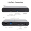 SIIG Thunderbolt 3 Dual DP 4K Video Docking Station with PD - Titan Ridge - Power Delivery 60W - USB 3.1 Gen 2 10Gbps Transfer Rate Thunderbolt 3 Dock - Dual Monitor 4K60Hz DisplayPort Laptop Docking Station - 3x USB-A 1x 10Gbps & 2x 5Gbps / 2x USB-C