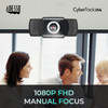 Adesso CyberTrack H4 1080P USB Webcam - 2.1 Megapixel - 30 fps - Manual Focus-Tripod Mount - 1920 x 1080 Video - Works with Zoom, Webex, Skype, Team, Facetime, Windows, MacOS, and Android Chrome OS