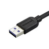 StarTech.com 1m 3 ft Slim Micro USB 3.0 (5Gbps) Cable - M/M - USB 3.0 A to Left-Angle Micro USB - USB 3.2 Gen 1 - Position your USB 3.0 Micro devices with less clutter and according to your configuration needs, with a thin, more flexible cable - 3 ft
