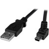 StarTech.com 1m Mini USB Cable - A to Up Angle Mini B - Connect your Mini USB devices, with the cable out of the way - 1m USB to Mini USB Cable Cord - Mini B USB Cable - Angled Mini USB Cable - Up Angle Mini USB - Up Angle USB Cable - 1 m Mini USB Ca