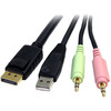 StarTech.com 6 ft 4-in-1 USB DisplayPort KVM Switch Cable - Connect high resolution DisplayPort® video, USB, and audio all in one cable