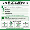 APC by Schneider Electric APCRBC124 UPS Replacement Battery Cartridge # 124 - Lead Acid - Hot Swappable - 3 Year Minimum Battery Life - 5 Year Maximum Battery Life