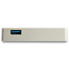 StarTech.com USB C to Gigabit Ethernet Adapter with USB A Port - White 1Gbps NIC USB 3.0/3.1 Type C to RJ45 Port/LAN Network Adapter TB3 - USB C Gigabit Ethernet adapter securely connects to wired network (LAN) using RJ45 on USB C or Thunderbolt 3 de