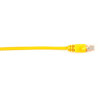 Black Box Connect Cat.6 UTP Patch Network Cable - 1 ft Category 6 Network Cable for Network Device - First End: 1 x RJ-45 Network - Male - Second End: 1 x RJ-45 Network - Male - 1 Gbit/s - Patch Cable - Gold Plated Contact - CM - 26 AWG - Yellow