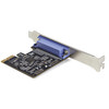 StarTech.com 1-Port Parallel PCIe Card, PCI Express to Parallel DB25 LPT Adapter Card, Desktop Expansion Controller for Printer, SPP/ECP - Parallel PCIe card controller w/ DB25 parallel port - SPP/Byte/ECP modes - Works w/ IEEE 1284 up to 2.5Mbps - P