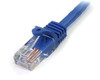 StarTech.com 20 ft Blue Snagless Cat5e UTP Patch Cable - Make Fast Ethernet network connections using this high quality Cat5e Cable, with Power-over-Ethernet capability - 20ft Cat5e Patch Cable - 20ft Cat 5e Patch Cable - 20ft Cat5e Patch Cord - 20ft