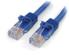 StarTech.com 20 ft Blue Snagless Cat5e UTP Patch Cable - Make Fast Ethernet network connections using this high quality Cat5e Cable, with Power-over-Ethernet capability - 20ft Cat5e Patch Cable - 20ft Cat 5e Patch Cable - 20ft Cat5e Patch Cord - 20ft