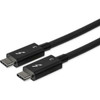 StarTech.com 2.6ft (80cm) Thunderbolt 3 Cable, 40Gbps, 100W PD, 4K/5K Video, Thunderbolt-Certified, Compatible w/ TB4/USB 3.2/DisplayPort - 2.6ft (80cm) Passive Thunderbolt 3 cable - Delivers consistent 40 Gbps performance - Compatible with TB4, USB4