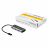 StarTech.com 3 Port USB C Hub with SD Card Reader - 3x USB-A & SD Slot - USB 3.2 Gen 2 10Gbps Type C Laptop Adapter Hub - Bus Powered - Bus powered USB 3.1/3.2 Gen 2 Type-C SuperSpeed 10Gbps hub - USB C Hub with SD Card Reader (UHS-II, SD 4.0) and 3x