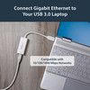StarTech.com USB to Ethernet Adapter, USB 3.0 to 10/100/1000 Gigabit Ethernet LAN Adapter, USB to RJ45 Adapter, TAA Compliant - USB 3.0 network adapter adds an Ethernet port to your laptop/desktop - USB to RJ45 Ethernet adapter; 4K Jumbo Frames; VLAN