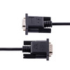 StarTech.com 3m RS232 Serial Null Modem Cable, Crossover Serial Cable w/Al-Mylar Shielding, DB9 Serial COM Port Cable Female to Male, F/M - 3m RS232 serial null modem DB9 male to female cable; 28 AWG tinned wires with aluminum mylar cable shielding a