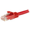 StarTech.com 6in CAT6 Ethernet Cable - Red Snagless Gigabit - 100W PoE UTP 650MHz Category 6 Patch Cord UL Certified Wiring/TIA - 6in Red CAT6 Ethernet cable delivers Multi Gigabit 1/2.5/5Gbps & 10Gbps up to 160ft - 650MHz - Fluke tested to ANSI/TIA-