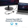 StarTech.com USB C to DVI Adapter - Thunderbolt 3 Compatible - 1920x1200 - USB-C to DVI Adapter for USB-C devices such as your 2018 iPad Pro - DVI-I Converter - Connect your MacBook, Chromebook, Dell XPS, 2018 iPad Pro or other USB-C device to a DVI 