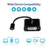 StarTech.com USB C to DVI Adapter - Thunderbolt 3 Compatible - 1920x1200 - USB-C to DVI Adapter for USB-C devices such as your 2018 iPad Pro - DVI-I Converter - Connect your MacBook, Chromebook, Dell XPS, 2018 iPad Pro or other USB-C device to a DVI 