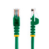 StarTech.com Snagless Cat5e UTP Patch Cable - 25ft - 1 x RJ-45, 1 x RJ-45 - Category 5e Patch Cable Snagless External - Green - Make Fast Ethernet network connections using this high quality Cat5e Cable, with Power-over-Ethernet capability - 25ft Cat