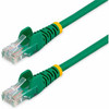 StarTech.com Snagless Cat5e UTP Patch Cable - 25ft - 1 x RJ-45, 1 x RJ-45 - Category 5e Patch Cable Snagless External - Green - Make Fast Ethernet network connections using this high quality Cat5e Cable, with Power-over-Ethernet capability - 25ft Cat