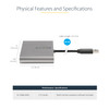 StarTech.com USB 3.0 to 4 HDMI Adapter, External Graphics Card, 1080p, USB Type-A to Quad HDMI Monitor Display Adapter/Converter, Windows - USB 3.0 to 4 HDMI adapter extends your desktop by adding up to 4 monitors - Quad 1080p 60Hz - USB-A to HDMI ad