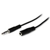 StarTech.com 2m Slim 3.5mm Stereo Extension Audio Cable - M/F - Extend the reach of your mobile audio device from your headphones/earphones or your stereo system - Headphone Extension Cable - Audio Extension Cable - Earphone Extension Cable - Slim 3.