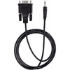 StarTech.com 3ft (1m) DB9 to 3.5mm Serial Cable for Serial Device Configuration, RS232 DB9 Male to 3.5mm for Calibrating via Audio Jack - 3ft/1m male DB9 to 3.5 mm serial control cable configure serial devices with a 3.5mm audio jack; High quality 28