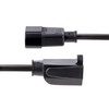 StarTech.com 1ft (0.3m) Power Extension Cord, IEC C14 to NEMA 5-15R, 10A 125V, 18AWG, Black, Outlet Extension Cable for Network Equipment - AC power extension cord 1ft (0.3m) 18AWG power supply extension cable IEC 60320 C14 to NEMA 5-15R; 125V at 10A