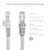 StarTech.com 9ft CAT6 Ethernet Cable - Gray Snagless Gigabit - 100W PoE UTP 650MHz Category 6 Patch Cord UL Certified Wiring/TIA - 9ft Gray CAT6 Ethernet cable delivers Multi Gigabit 1/2.5/5Gbps & 10Gbps up to 160ft - 650MHz - Fluke tested to ANSI/TI