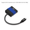 SIIG USB Type-C to DVI Video Cable Adapter - USB Type C - 1 x DVI, 1 x DVI-D, DVI