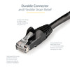 StarTech.com 1ft CAT6 Ethernet Cable - Black Snagless Gigabit - 100W PoE UTP 650MHz Category 6 Patch Cord UL Certified Wiring/TIA - 1ft Black CAT6 Ethernet cable delivers Multi Gigabit 1/2.5/5Gbps & 10Gbps up to 160ft - 650MHz - Fluke tested to ANSI/