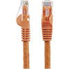 StarTech.com 1ft CAT6 Ethernet Cable - Orange Snagless Gigabit - 100W PoE UTP 650MHz Category 6 Patch Cord UL Certified Wiring/TIA - 1ft Orange CAT6 Ethernet cable delivers Multi Gigabit 1/2.5/5Gbps & 10Gbps up to 160ft - 650MHz - Fluke tested to ANS