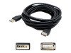 AddOn 5-Pack of 6ft HP Q6264A Compatible USB 2.0 (A) Male to USB 2.0 (B) Male Black Cables - 100% compatible and guaranteed to work