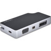 StarTech.com USB C Multiport Video Adapter 4-in-1 - 95W Power Delivery - Space Gray - Aluminum - 4K60Hz - Wrap-Around Cable - USB C Adapter (CDPVDHMDPDP) - USB C multiport video adapter lets you add a display to your USB-C laptop and charge the lapto