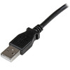 StarTech.com 3m USB 2.0 A to Left Angle B Cable - M/M - Connect hard-to-reach USB 2.0 peripherals, for installation in narrow spaces - USB Printer Cable - 3m USB A to B Cable - Angled USB Cable - Left Angle USB Cable - Cord - 1x USB 'A' (M), 1x USB '