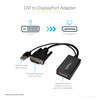 StarTech.com DVI to DisplayPort Adapter with USB Power - DVI-D to DP Video Adapter - DVI to DisplayPort Converter - 1920 x 1200 - Use this DVI to DisplayPort converter to connect your DVI computer to a DP monitor or projector - DVI-D to DP - DVI-D co