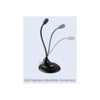 Adesso Xtream M1 Wired Condenser Microphone - 6 ft - 20 Hz to 20 kHz - 680 Ohm -38 dB - Omni-directional - Gooseneck, Desktop - USB