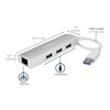 StarTech.com 3-Port USB Hub with Ethernet, USB-A Ports, Gigabit Ethernet/GbE, USB 5Gbps, Bus-Powered, Portable Laptop USB 3.0 Hub - Bus-powered USB 3.2 Gen 1 (5Gbps) expansion hub - USB-A to 3-port USB-A hub - NIC adapter for wired Ethernet to a lapt