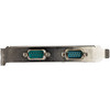 StarTech.com 2-port PCI Express RS232 Serial Adapter Card - PCIe to Dual Serial DB9 RS-232 Controller - 16950 UART - Windows and Linux - 2-port PCI Express RS232 serial controller card 16950 UART/ASIX AX99100 - Bi-directional speeds 921.6Kbps/port | 