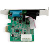 StarTech.com 2-port PCI Express RS232 Serial Adapter Card - PCIe to Dual Serial DB9 RS-232 Controller - 16950 UART - Windows and Linux - 2-port PCI Express RS232 serial controller card 16950 UART/ASIX AX99100 - Bi-directional speeds 921.6Kbps/port | 