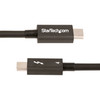 StarTech.com 3ft (1m) Thunderbolt 4 Cable, 40Gbps, 100W PD, 4K/8K Video, Intel-Certified, Compatible w/Thunderbolt 3/USB 3.2/DisplayPort - 3.3ft (1m) Thunderbolt 4 cable supports 40 Gbps 8K 60Hz and 100W Charging; Compatible w/ USB4/USB-C and Thunder