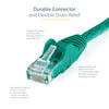 StarTech.com 2ft CAT6 Ethernet Cable - Green Snagless Gigabit - 100W PoE UTP 650MHz Category 6 Patch Cord UL Certified Wiring/TIA - 2ft Green CAT6 Ethernet cable delivers Multi Gigabit 1/2.5/5Gbps & 10Gbps up to 160ft - 650MHz - Fluke tested to ANSI/