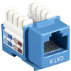 Black Box CAT6 Value Line Keystone Jack, Blue - 1 x RJ-45 Network Female - Blue