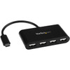 StarTech.com 4 Port USB C Hub - Mini Hub - USB-C to 4x USB-A - USB 2.0 Hub - USB Type C Hub - USB C to USB Hub - USB C Port Expander - Adds four USB 2.0 ports to a USB Type C or Thunderbolt 3 laptop such as your MacBook Pro, MacBook, Ultrabook, Chrom