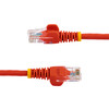 StarTech.com 2 ft Red Snagless Cat5e UTP Patch Cable - Make Fast Ethernet network connections using this high quality Cat5e Cable, with Power-over-Ethernet capability - 2ft Cat5e Patch Cable - 2ft Cat 5e Patch Cable - 2ft Cat5e Patch Cord - 2ft RJ45 