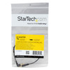StarTech.com 1 ft Slim 3.5mm to Right Angle Stereo Audio Cable - M/M - Easily connect an iPod® or other MP3 player to a car stereo